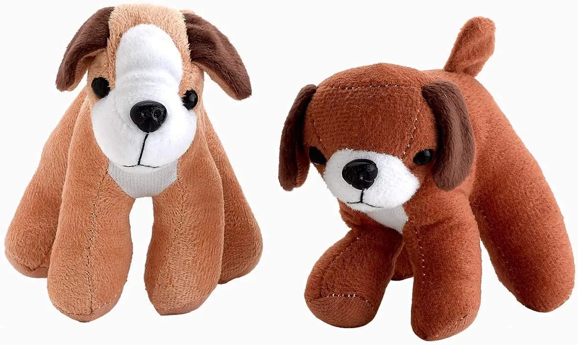 Puppy Dogs Pals Plush - Pack of 12 5.5 Inches Tall Assorted Stuffed Animals - Cute Dog