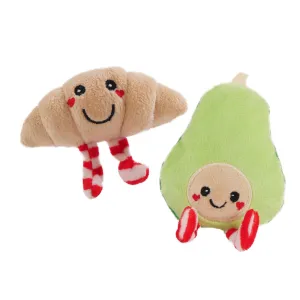 Rosewood Cupid & Comet Avocado and Croissant Festive Cat Toy Set