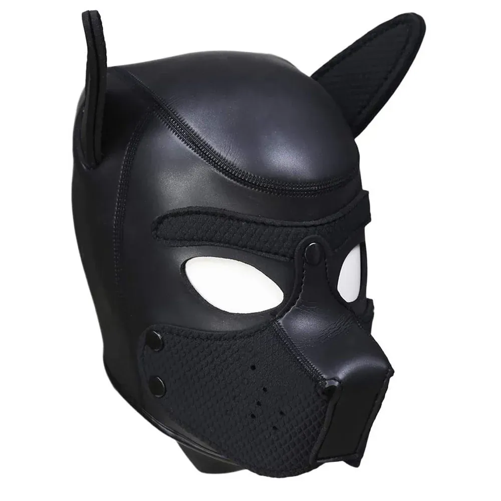 Shots Ouch! Puppy Play Neoprene Mask - Black