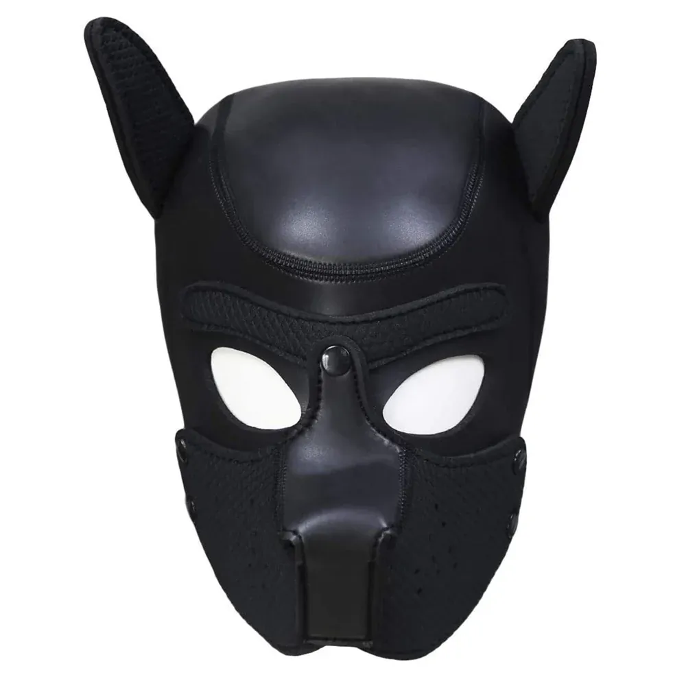 Shots Ouch! Puppy Play Neoprene Mask - Black