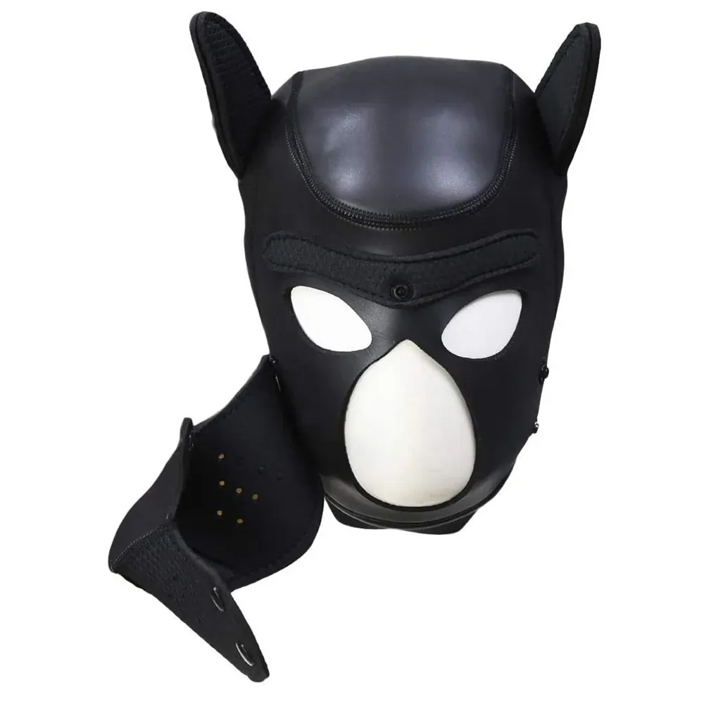 Shots Ouch! Puppy Play Neoprene Mask - Black