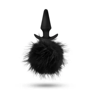 Temptasia - Bunny Tail Pom Plug - Black