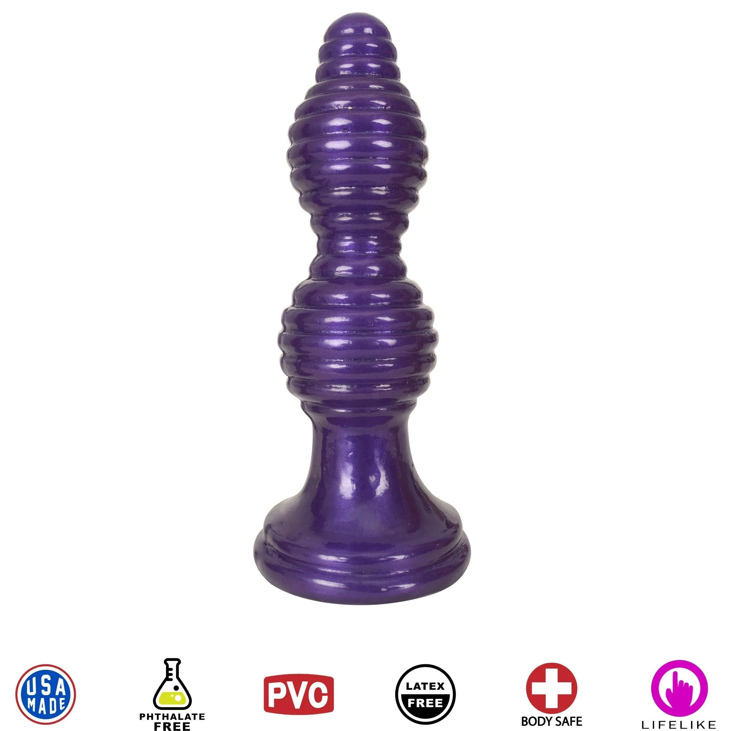 The Queen Ribbed Anal Plug