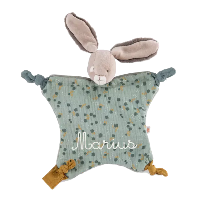 Trois Petits Lapins-Sage Rabbit Comforter