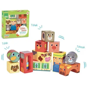 Vilac musical farm blocks set