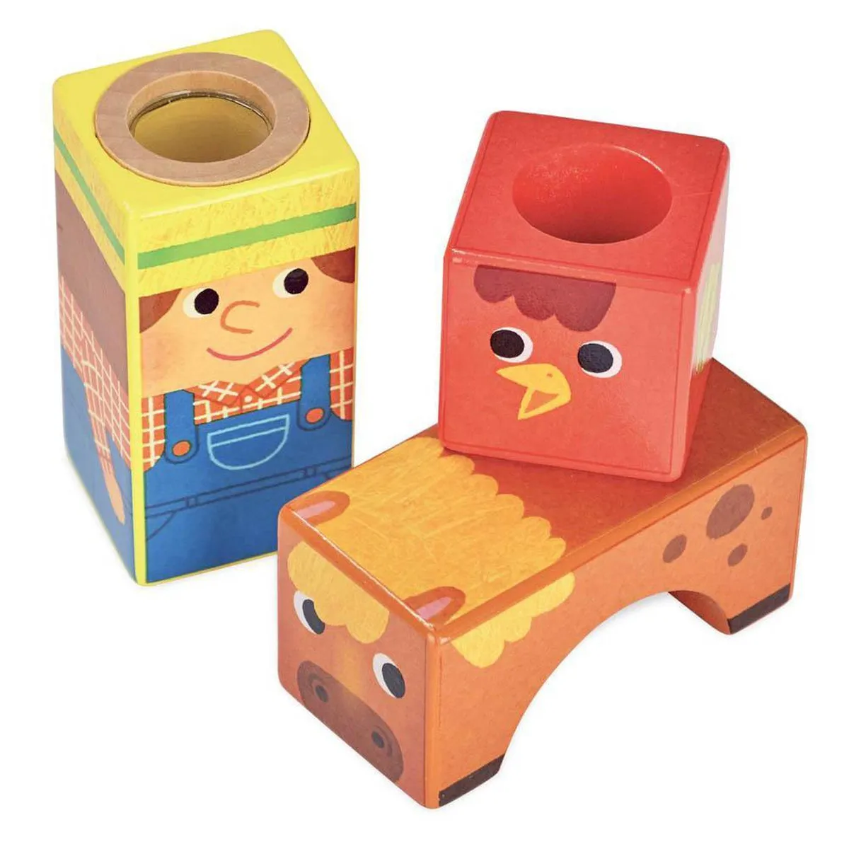 Vilac musical farm blocks set