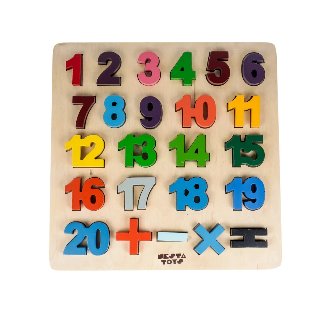 Wooden Number Puzzle Toys