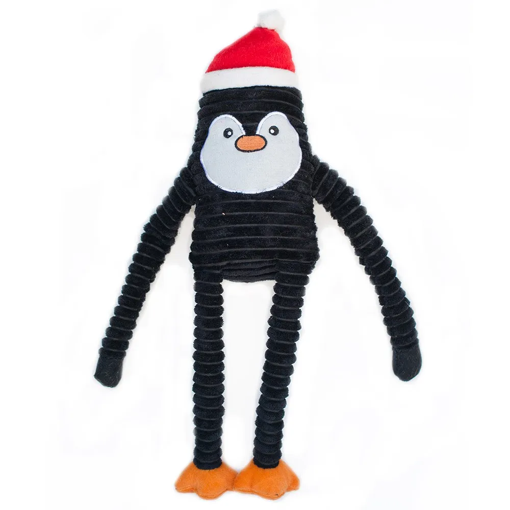 ZippyPaws Christmas Crinkle Penguin Dog Toy